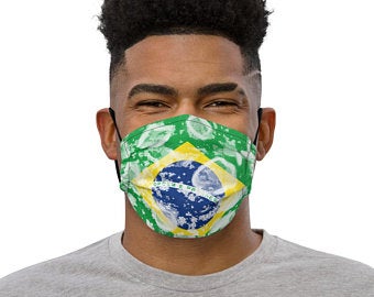 These Volleybragswag yellow and green masks inspired by the Brazilian Flag make great gift ideas for volleyball players