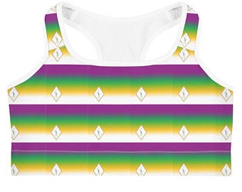 Combine Volleybragswag apparel pieces to create a cute sports bra outfit as one of your workout clothes options or to wear out with teammates for team dinner. Shop Brazil flag inspired bras!
