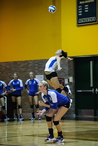 Your serve in volleyball. Our ten step checklist to a better volleyball serve. Photo by Michael E Johnston