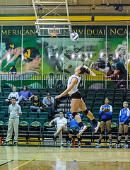 The volleyball jump serve is designed to create alot of speed and pace so the ball hits the ground before the passers in serve receive on the opposing team can get to it.