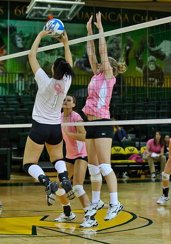As a player in the setter volleyball position you have to hustle to go after every ball, whether its been passed right to you or if you have to chase it down
