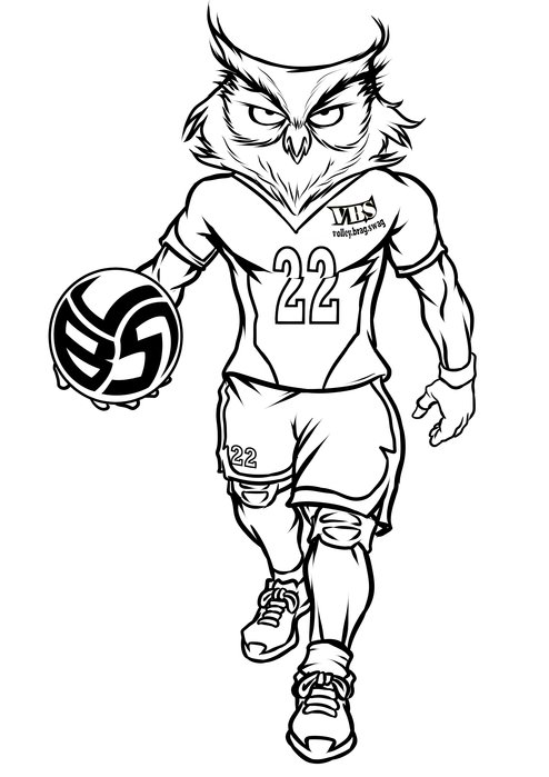 Volleybragswag Owl Coloring Pages