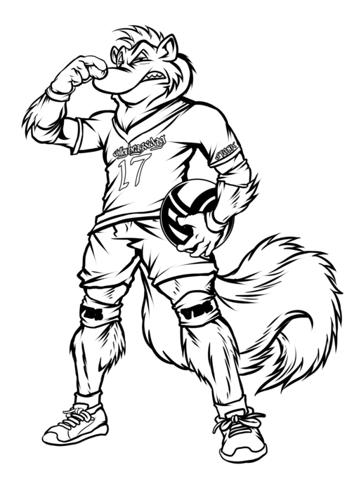 Volleybragswag Skunk Coloring Pages