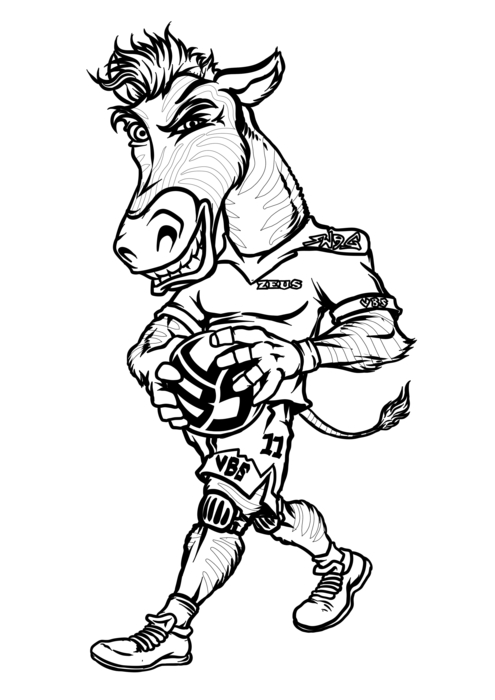 Volleybragswag Zebra Coloring Pages