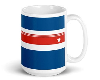 Country Flag Inspired
Volleyball Mugs Make Great Gift Ideas (Volleyall Mug Designs inspired by the Cuban flag)