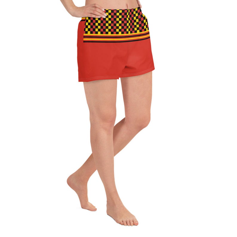 These athletic women's short shorts are so comfy and made from such a versatile fabric that you won't feel out of place at any sports event. And, of course, they have pockets.