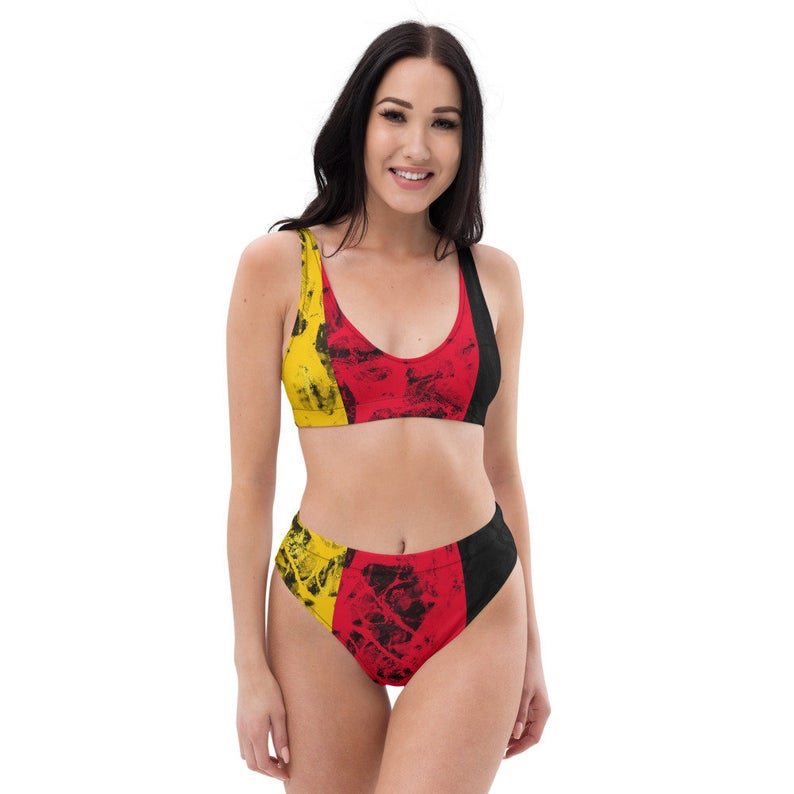 Create A Cute Beach Volleyball Outfit With German Flag Inspired Designs by Volleybragswag