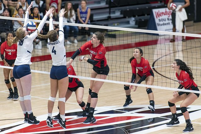 My blocking tips volleyball players use to improve technique used when sealing the net with arms close to the net when stopping hitters from attacking the ball.