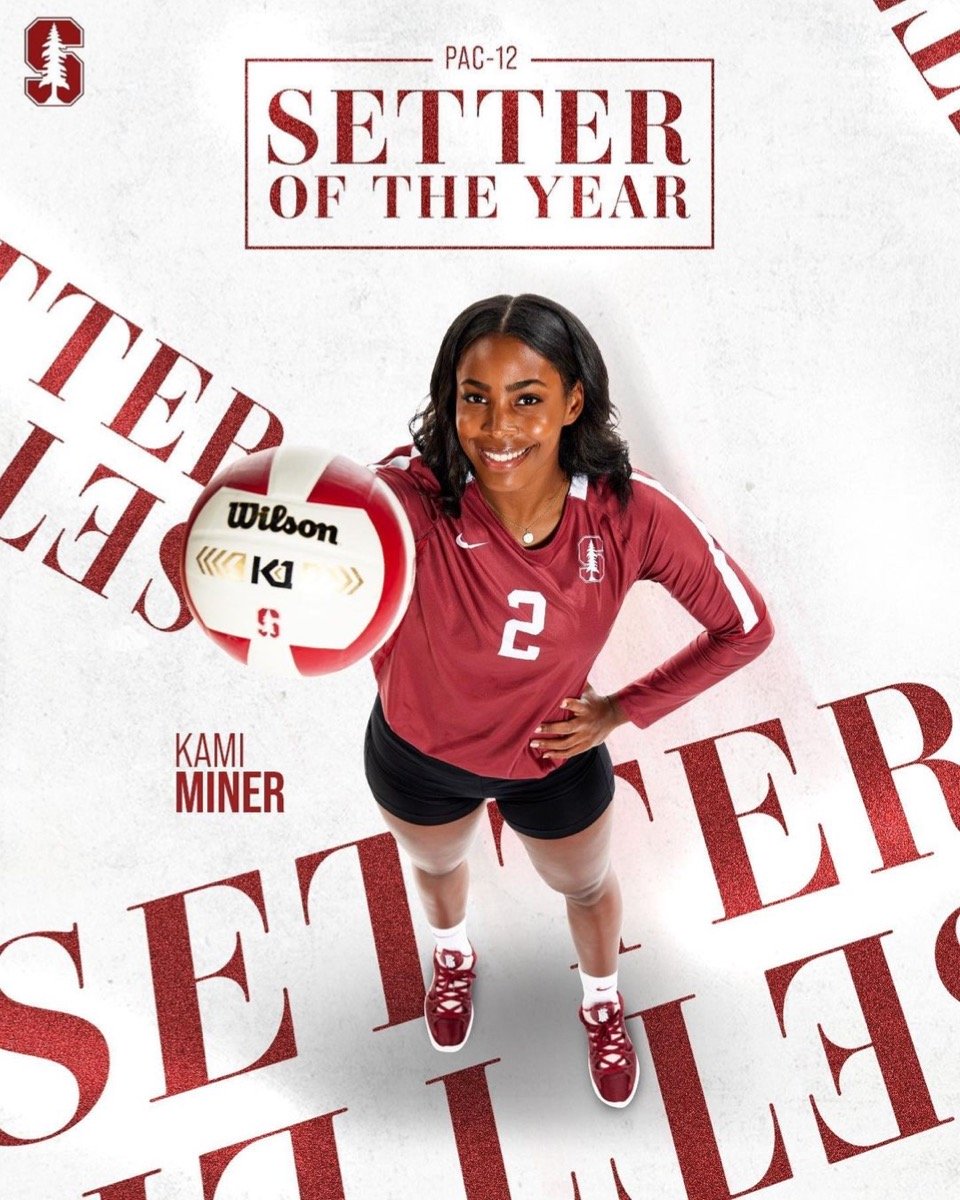 Kami Miner 2022 Pac12 Setter of the Year former coach April Chapple private client 3 years