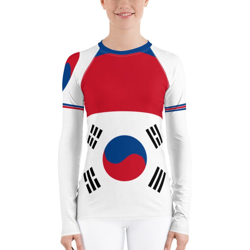 Create A Cute Beach Volleyball Outfit With Korea Flag Inspired Designs by Volleybragswag