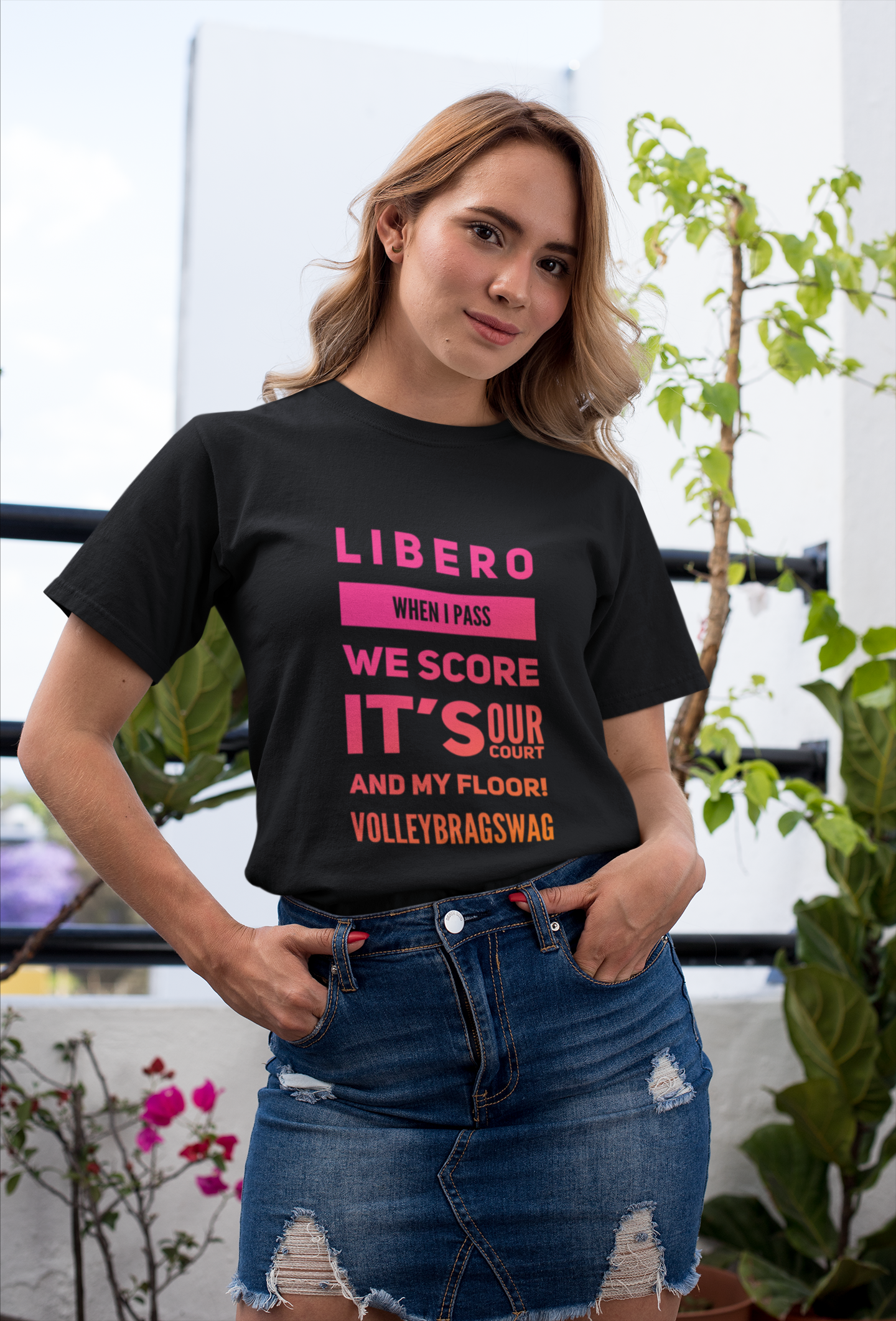 LIBERO When I Dig In The Backcourt I Rule, I Stay Low When You Hit I'm No Fool Dig Your Tips All The Time Picking Up Balls Is My Crime Shirt