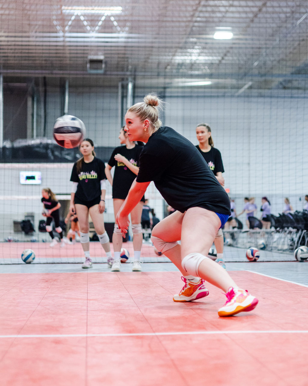 What is a volleyball dig? While you're in the back row, position yourself just outside of the block where the opposing team's setter has set their hitter, and this should be where the ball is most likely to be hit. (Shots by Shanty) What is a volleyball dig? While you're in the back row, position yourself just outside of the block where the opposing team's setter has set their hitter, and this should be where the ball is most likely to be hit. (Shots by Shanty)