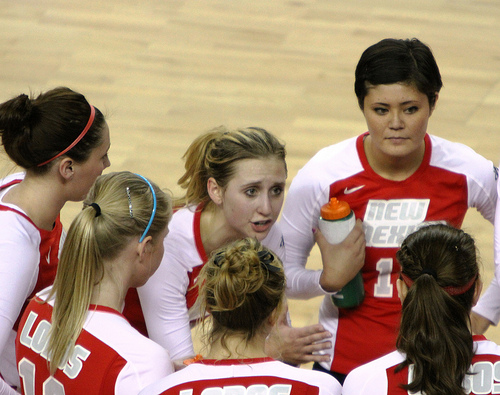 Communication in Volleyball: I didn't share any information with teammates which didn't help them understand what I was thinking  or what I intended to do. (Neon Tommy photo)