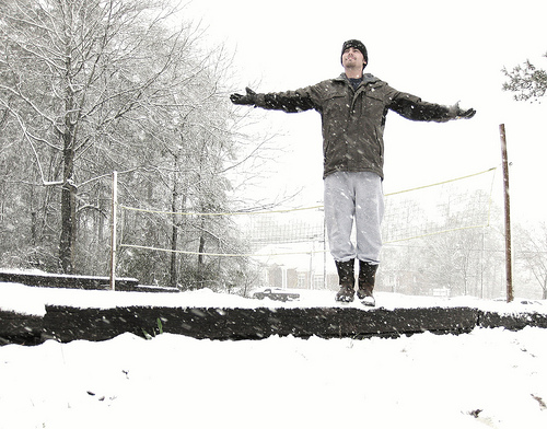 Volleyball Images: Snowy Court photo by Sam Solomon