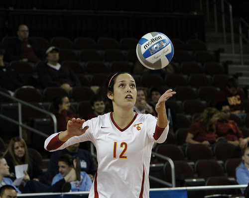 The volleyball serve skill is used by a player to launch the ball over the net to start a rally. The serve puts the ball in play once the referee blows the first whistle.