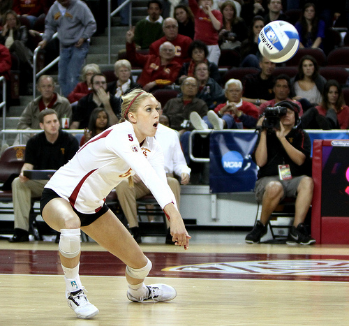 In practice, with free balls you can purposefully speed up your free ball or even down ball passes, using overhead passing volleyball technique. (Neon Tommy)