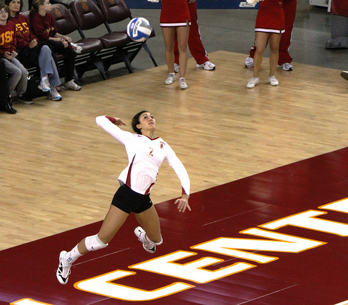 Serving in Volleyball : Attention short volleyball players...how tall does a girl have to be to learn to serve the Tall girl in the front row? (Neon Tommy)