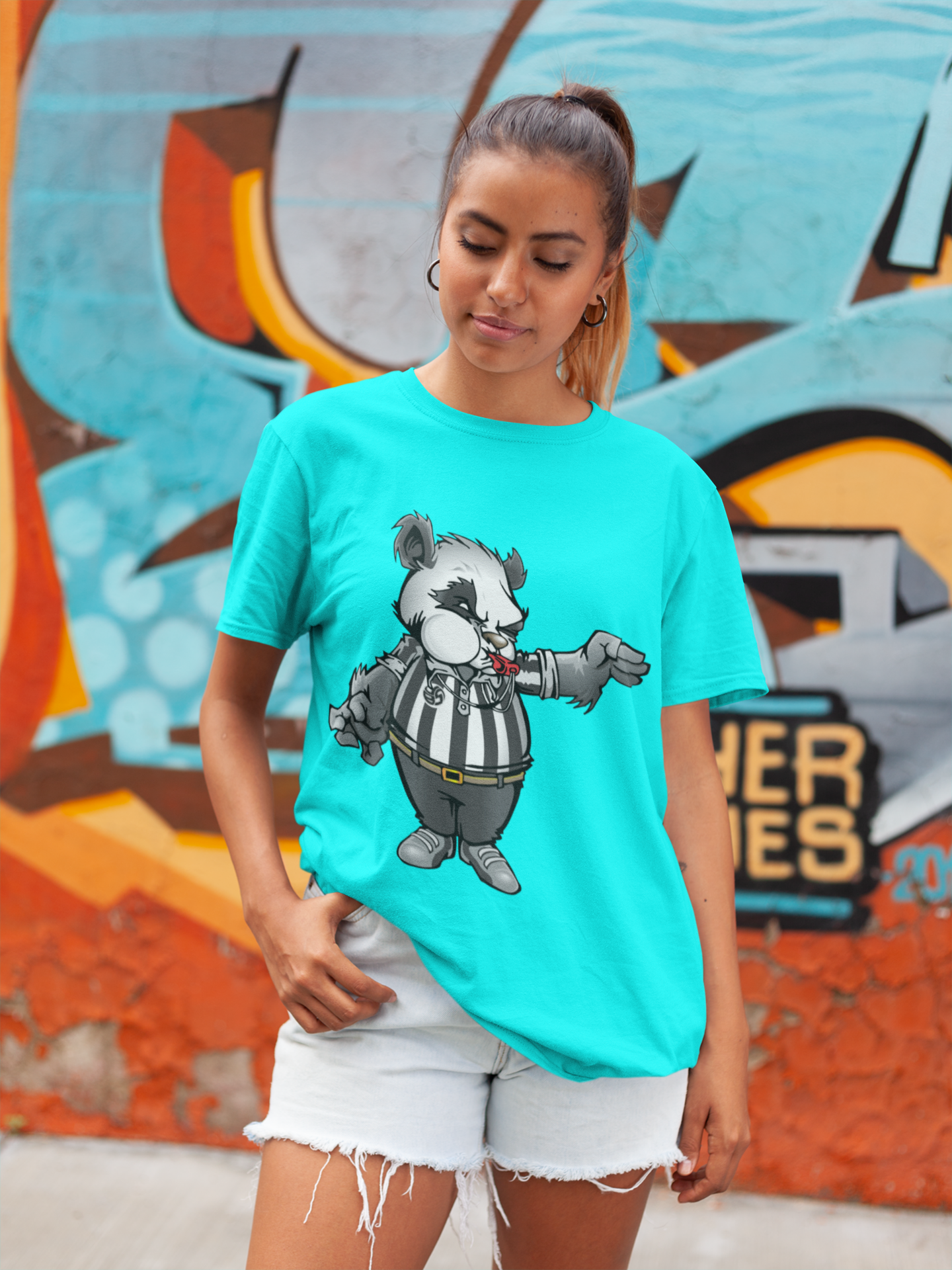 The Panda T Shirt by Volleybragswag Is A Volleyball Gift  That Honors Referees