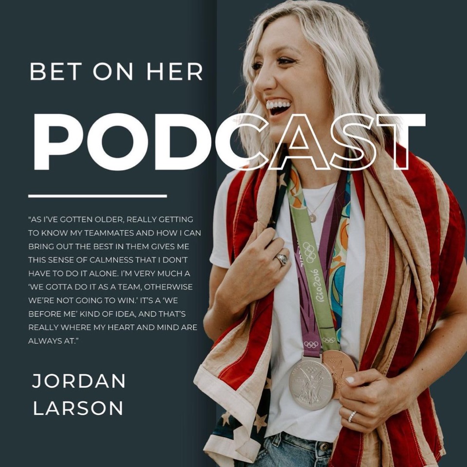 As I've gotten older, really getting to know my teammates and how I can bring out the best in them gives me this sense of calmness that I dont have to do it alone.

I'm very much a 'we gotta do it as a team, otherwise we're not going to win', its a 'we before me kind of idea and that's really where my heart and mind are always at."
Volleyball Inspirational quotes by Jordan Larson