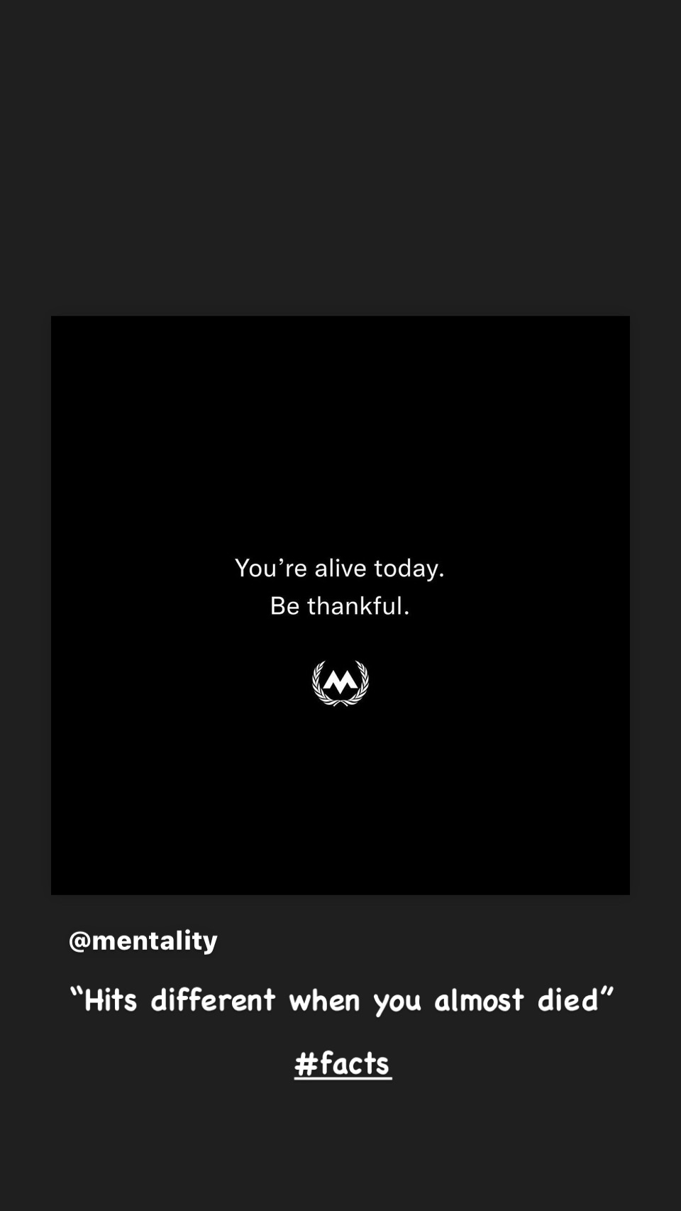 You're alive today. Be thankful.

Volleyball inspirational quotes from @mentality