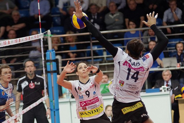 Volleyball Attacking: if you choose to hit the ball hard, after taking your spike approach to the ball and jumping in the air to hit it, that's called a spike. (Jaroslaw)