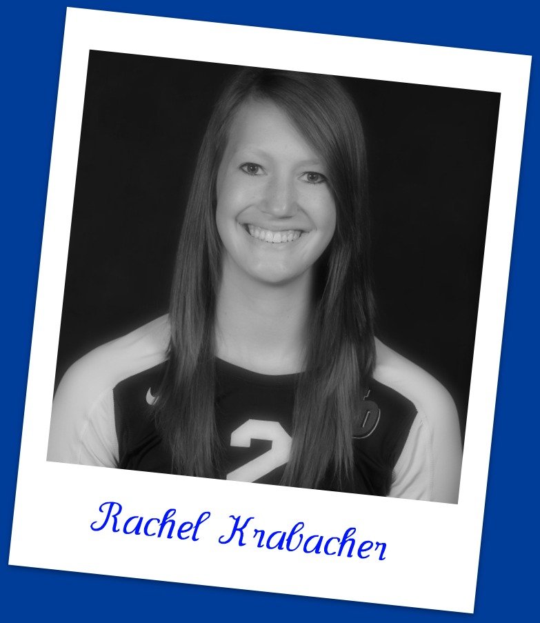 University of Dayton volleyball hitter Rachel Krabacher answers my volleyball interview questions.