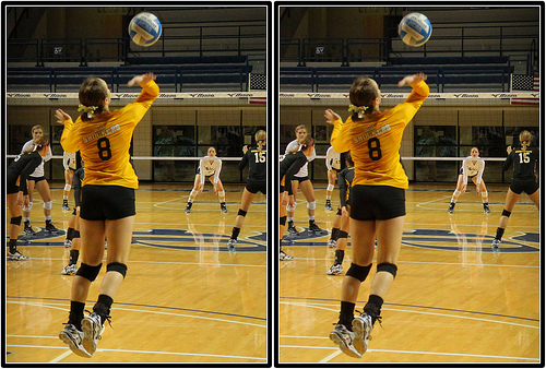 In competitive high school, club, college and international volleyball the overhand serve is the most popular form used to start the rally when serving. (Michael E. Johnston)