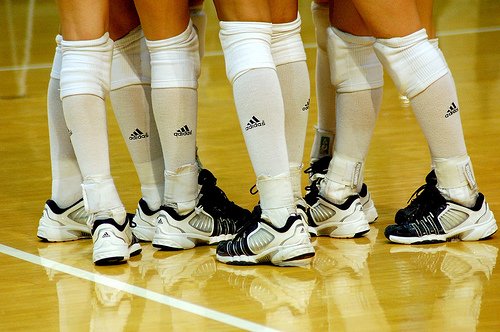 The Adidas volleyball uniform is the official apparel brand for USA Volleyball National teams and several high profile collegiate teams.