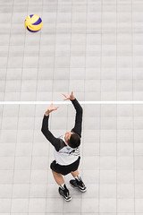 The setter leads their team's attack on their opponents, relays tactical information from the coach to her teammates and directs her team's offense. (Matt Duboff)