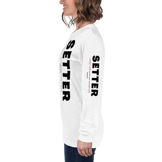 Setter Volleyball Shirt, Long Sleeve Shirts For Volleyball, Volleyball Lover T-Shirts, Gifts For Volleyball Players, Setter Quotes