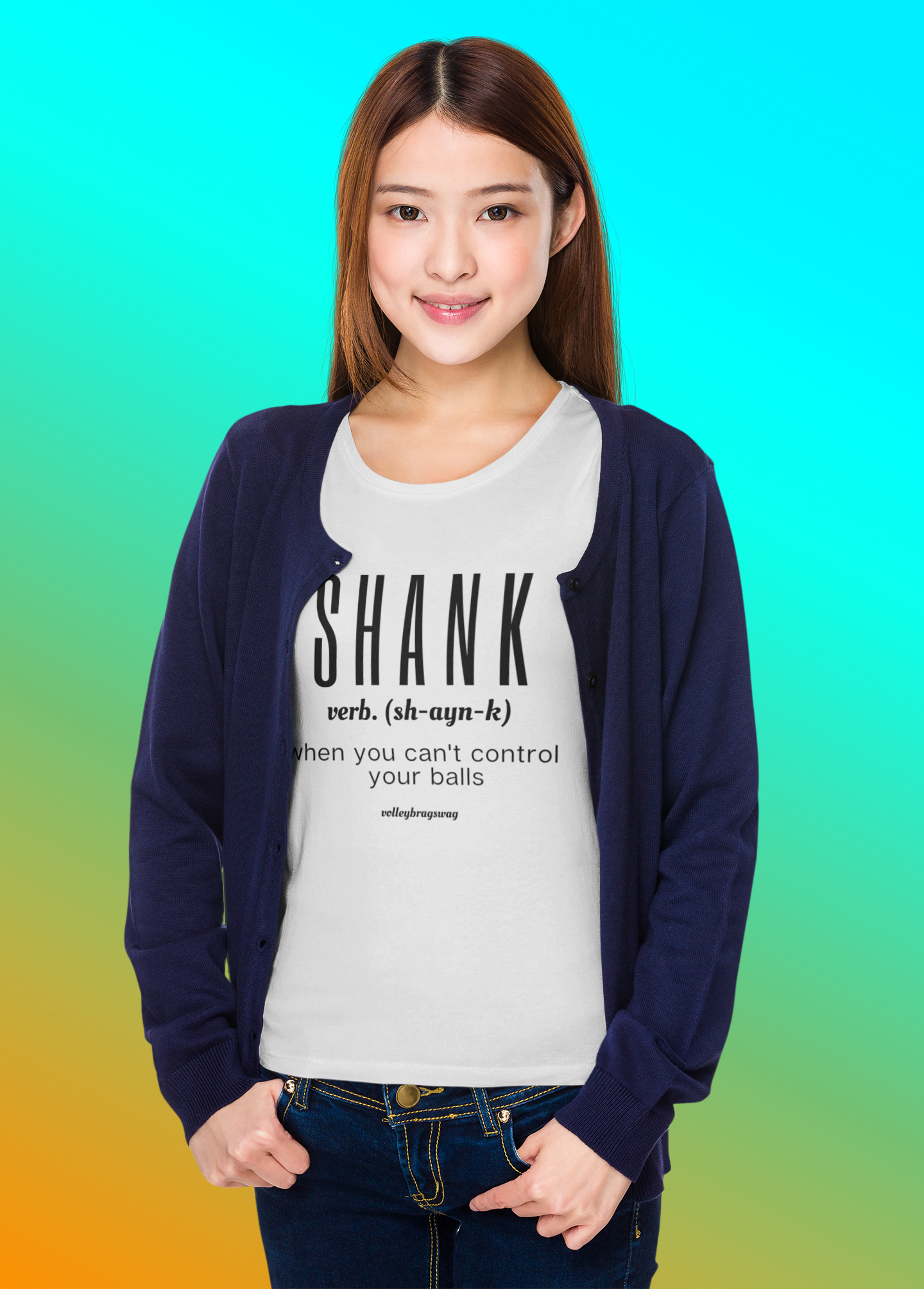 shank mockup white tshirt