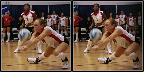 The "chester" and the "facial" are two volleyball terms used to describe how you can legally dig a ball by using your face or your chest instead of your hands.