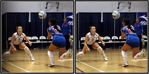 The dig volleyball definition for two terms with explanations for an "up" and what "tagged" means which describe what happens in back court defense.(M.Johnston)