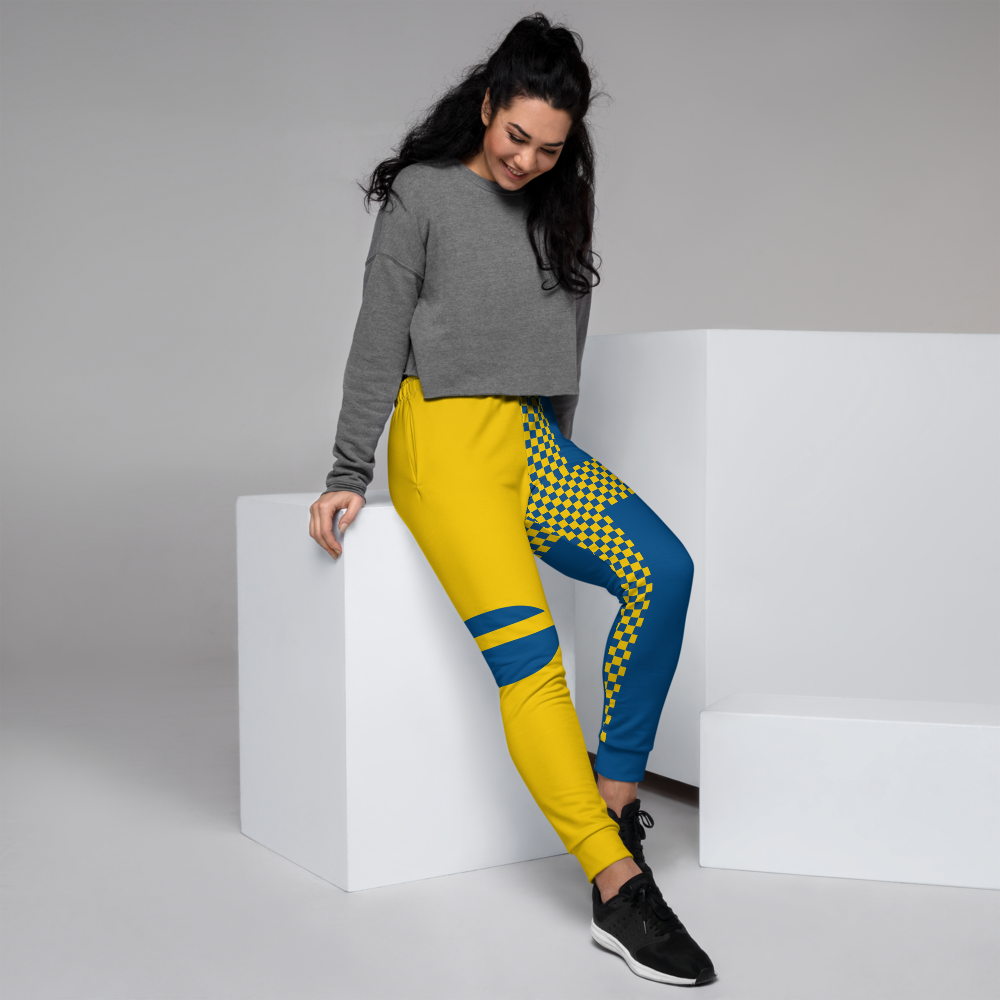 Jogger Pants For Girls Inspired by the flag of Sweden