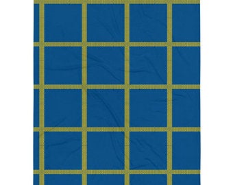 Yellow and blue volleyball blankets inspired by the national flag of Sweden available Spring 2021.