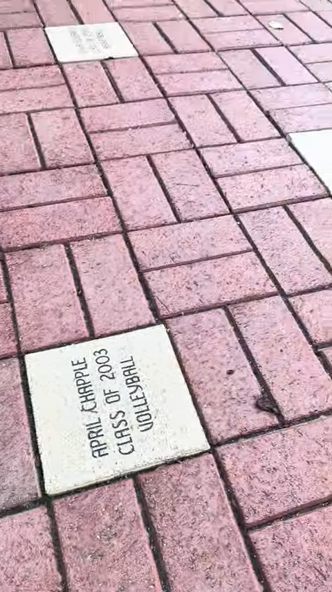 Honored forever on the University of Tennessee Champions Walk Square in the Doug Dickey Plaza along with all of Tennessee's All Americans, Olympians and World Champions at UTK.