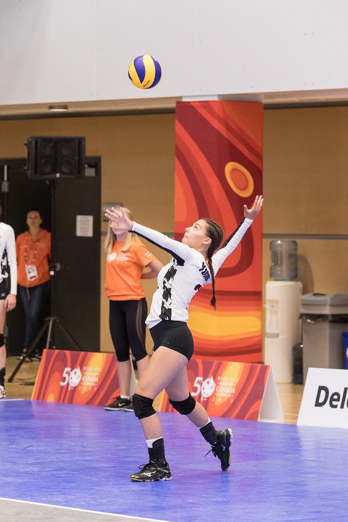 Secrets To A Better Float Serve in Volleyball: After you've tossed and contacted the ball you want to WATCH the middle of your hand, contact the middle of the ball. (Matt Duboff)