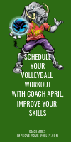 Schedule Your Volleyball Workout with Coach April, Improve Your Skills