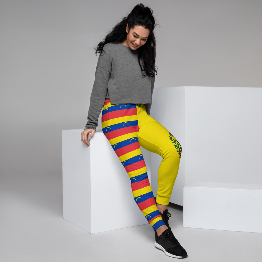 Yellow jogger pants inspired by the national flag of Venezuela by Volleybragswag