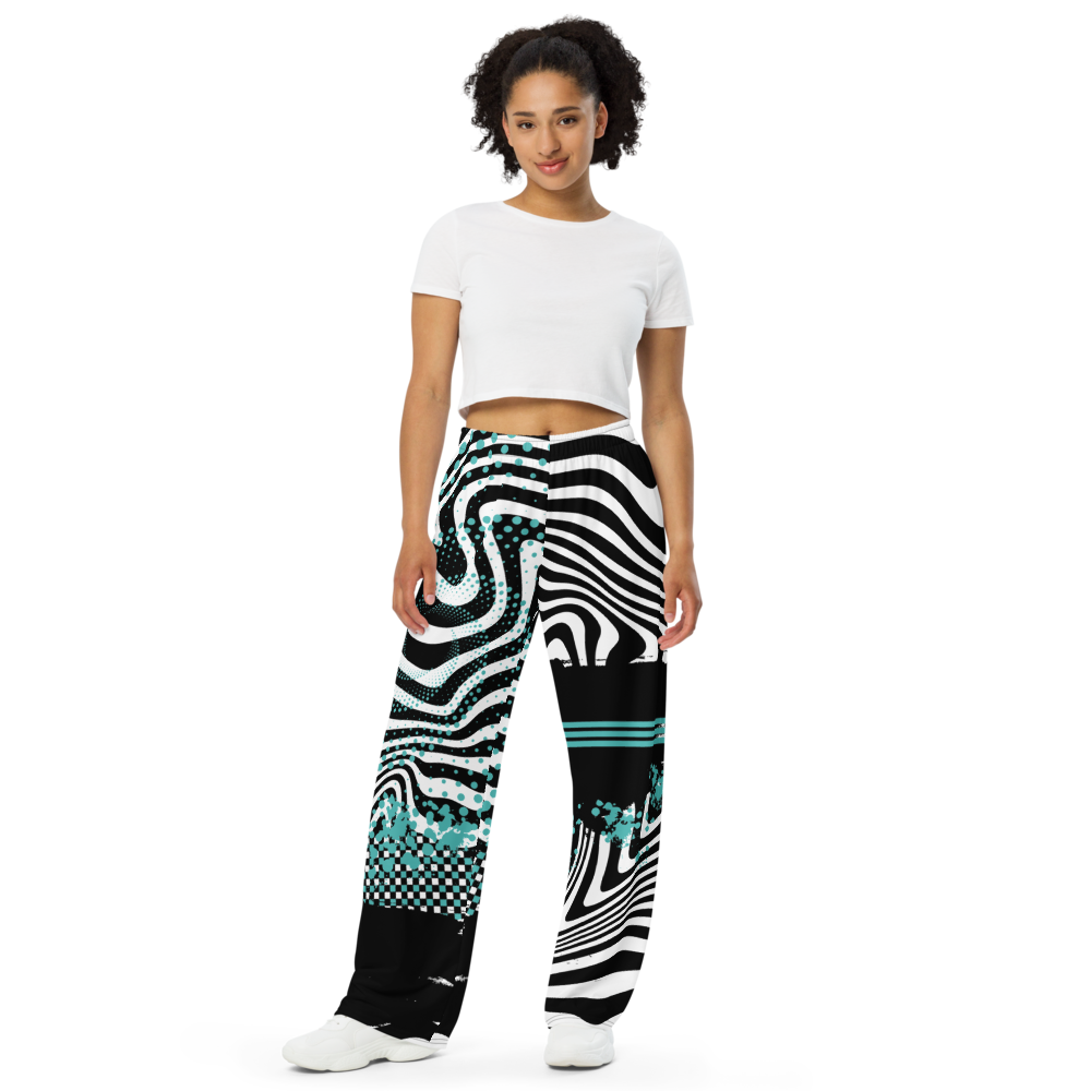 My Volleybragswag on ETSY line of wide leg pajama pants for volleyball players are funky, colorful and inspired by zebras and kaleidoscopes,
(That's crazy inspo, right?)
That creative thinking is what makes them a total upgrade from the plain old flannel pants you've been wearing. Out with old and in with the new!