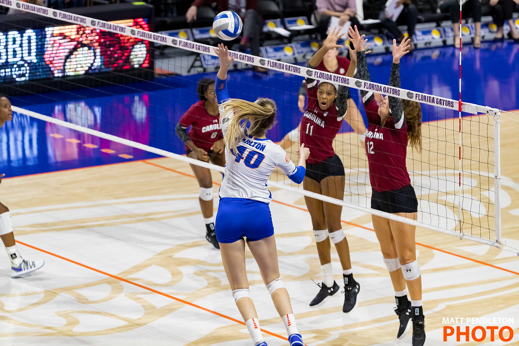 Step One of the Three Step Volleyball Approach
The directional step is the first of 3 which you'd use to propel yourself closer to where you want to contact the ball. (Matt Pendleton)