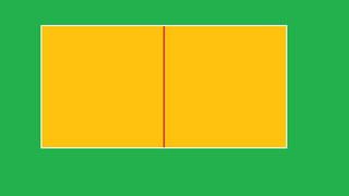 Volleyball Court Size: Volleyball Court Centerline In Red Runs Parallel To And Underneath The Net Diagram by Chiba Ryo