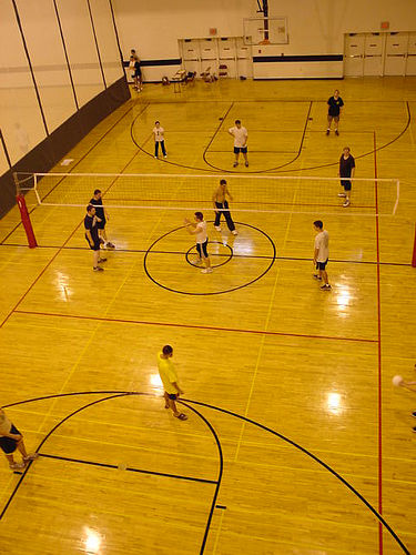 Volleyball lines: From the sidelines, service lines, end lines, ten foot line, substitution lines, find out which lines mean what. 