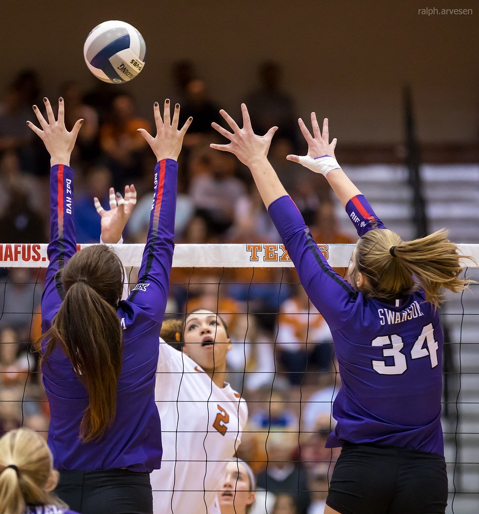 The Spike in Volleyball: "Wiping or using the block" is a hitting skill where a spiker aims the ball for the outside hand of the blocker. (Ralph Aversen)